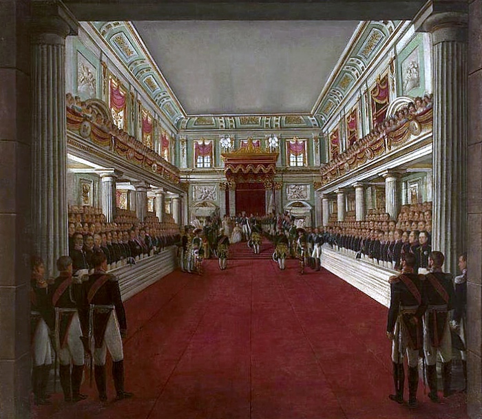 Коронация Николая I в Варшаве. Картина Антония Бродовского.