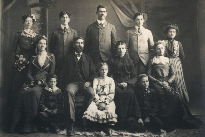 Семья мормонов, девятнадцатый век.