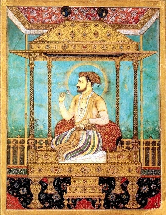 Тронный портрет Шах-Джахана.