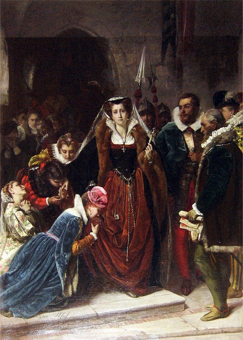 Марию Стюарт обезглавили по приказу тёти.