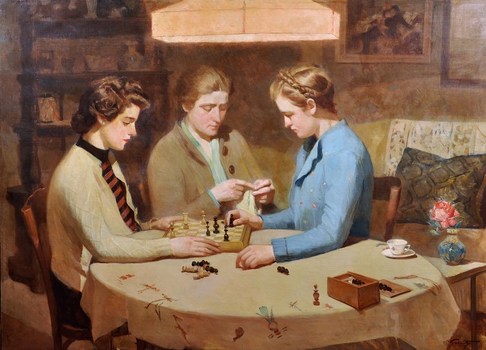 Франческо Галанте, «Игра в шахматы», XX век.