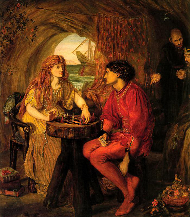 Люси Мэдокс Браун, «Фердинанд и Миранда играют в шахматы», 1871.