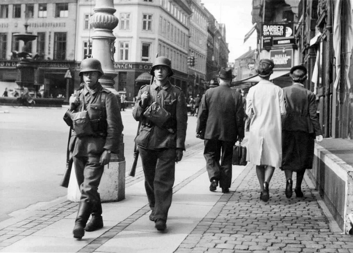 Нацисты в Копенгагене.