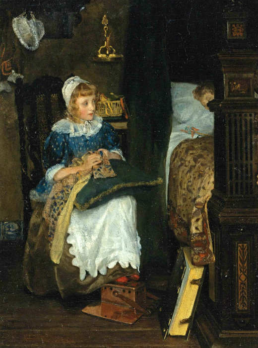 Лаура Альма-Тадема рисовала голландцев семнадцатого века.