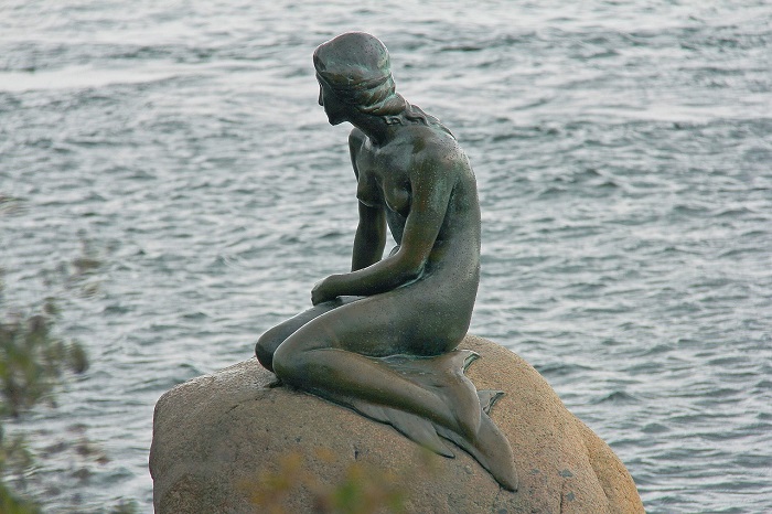 Русалочка в Копенгагене.