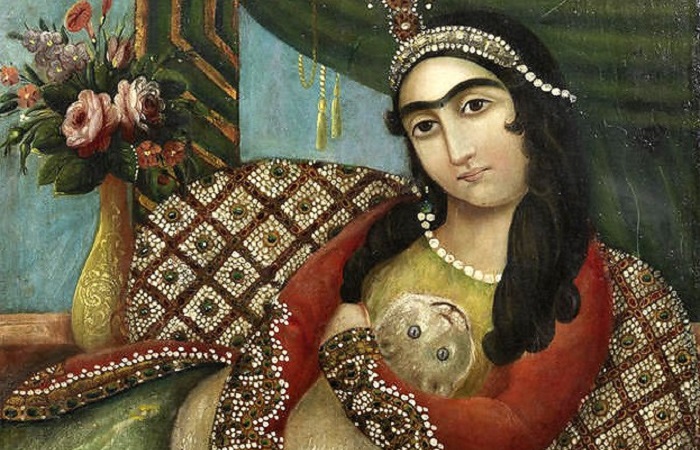 Каджарская живопись: окно в жизнь и моду мусульманских гаремов прошлых столетий.