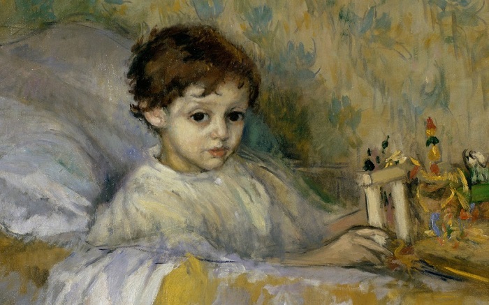 Маленький Гоголь часто болел. Портрет больного ребёнка от художника Канальс и Льямби.