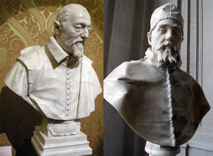 Скульптурные портреты, созданные Лоренцо Бернини.