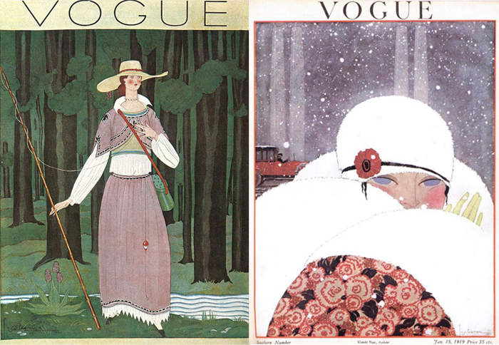 Иллюстрации для обложек Vogue.