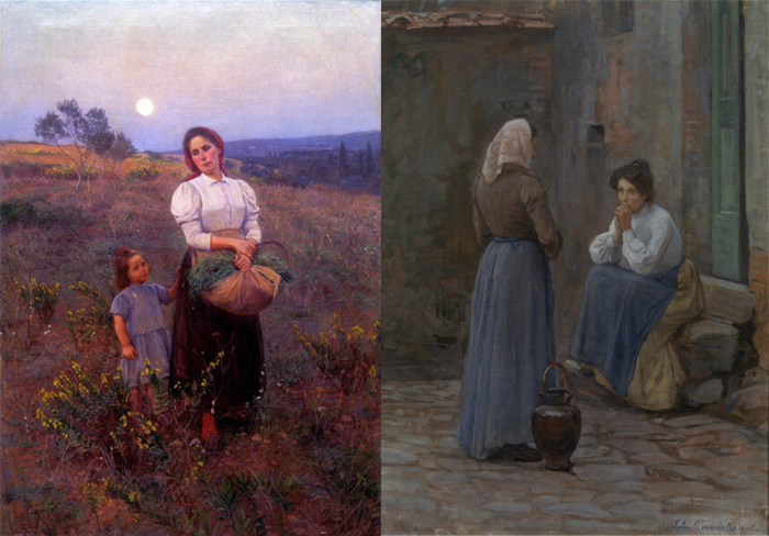 Живые, земные образы с картин Элин со временем покорили сердца даже итальянских критиков.