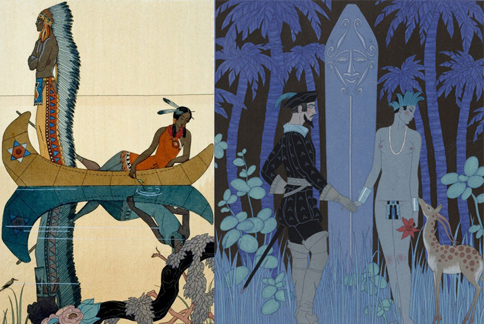 Иллюстрации к истории Покахонтас.