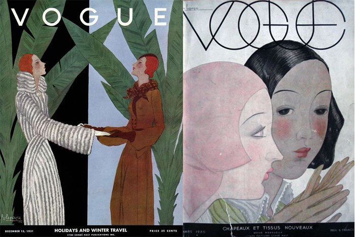 Героини обложек Vogue, созданных Лепапом.