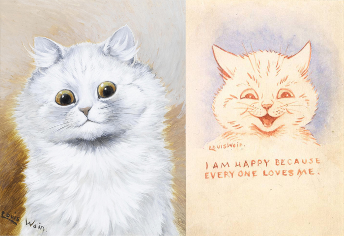 Счастливые кошки в рисунках Уэйна.