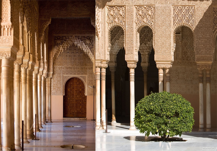 Орнаменты в интерьерах Альгамбры.