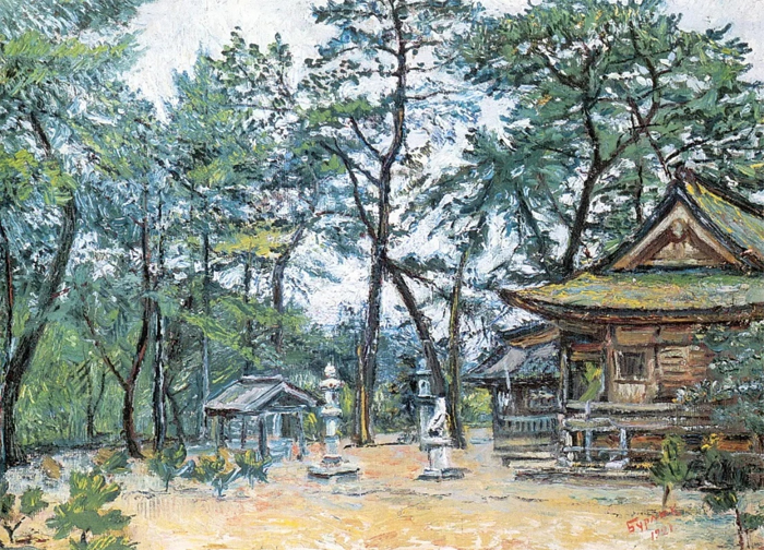 Ворота храма в Японии.