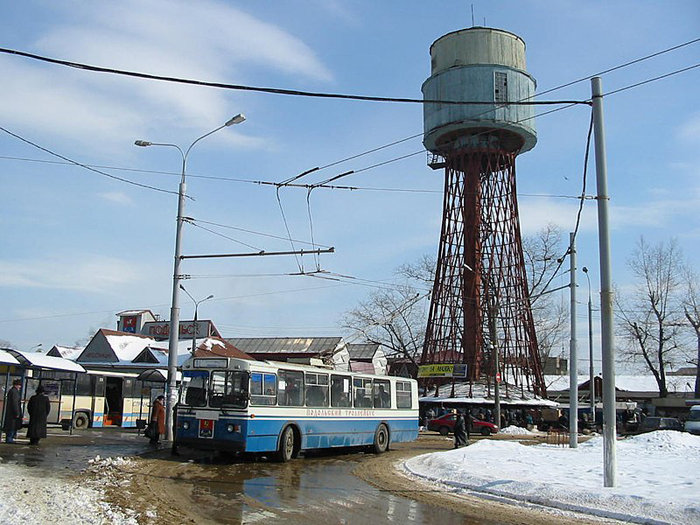 Шуховская водонапорная башня в Подольске.