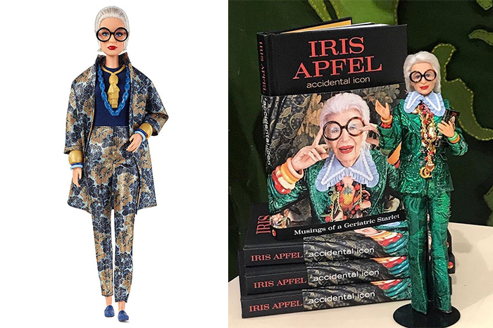 Барби в облике Айрис Апфель и автобиография дизайнера.