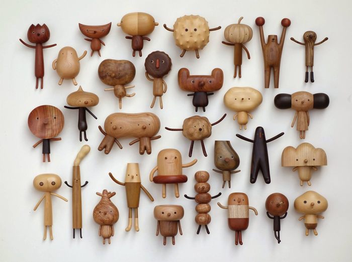 Деревянные игрушки мастера из Тайваня.