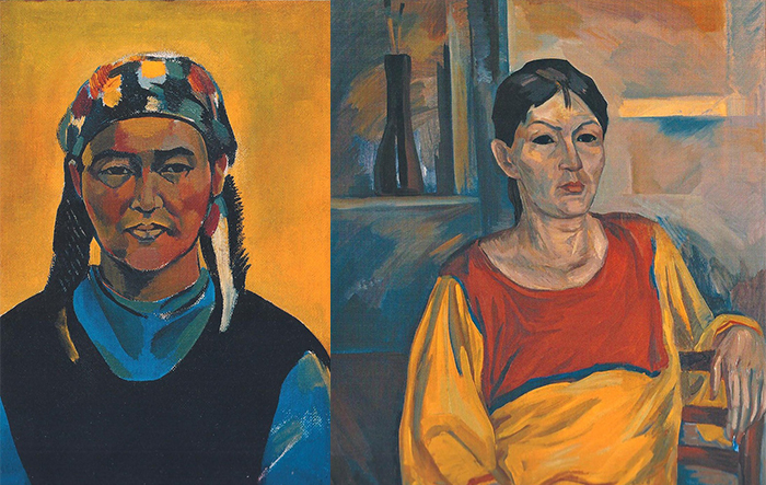 Портреты - за них Сариева называли казахским Модильяни.