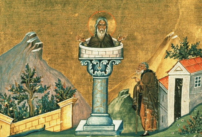 Святого Симеона считают родоначальником христианского столпничества.