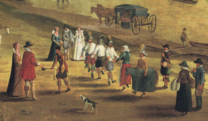 Танцоры морриса в Ричмонде, 1620 год.  