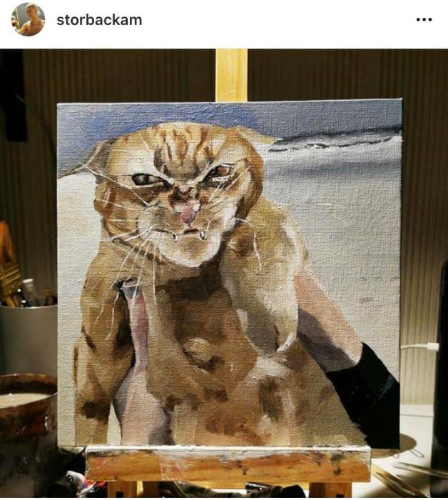 Один из пользователей Instagram даже нарисовал его портрет. 