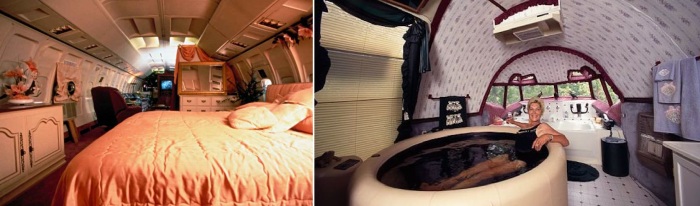 В необычном доме американки есть и огромная кровать, и джакузи.