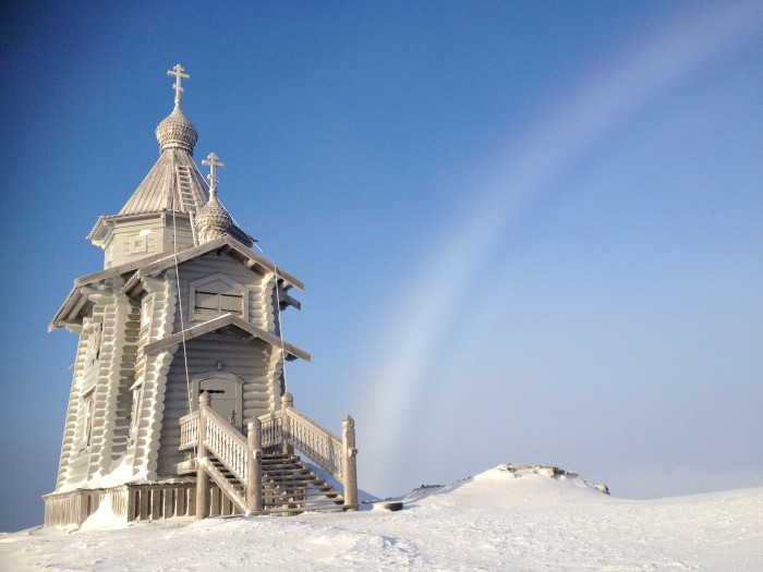 Храм в Антарктиде, самый южный на Земле./ Фото: Диакон Максим Герб