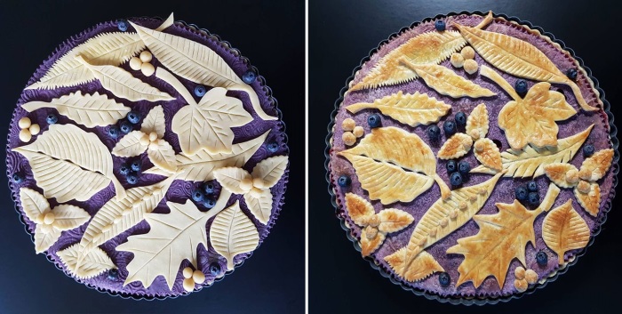 Пироги Карин до и после выпечки выглядят одинаково красиво.