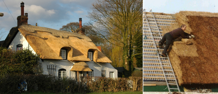 Изготовление соломенной крыши - дело очень кропотливое. /Фото:appleby-lincs.co.uk, trasyy.livejournal.com