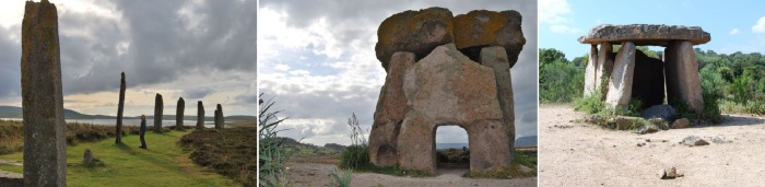 Мегалитические памятники в Шотландии, Северной Сардинии и на Корсике. 