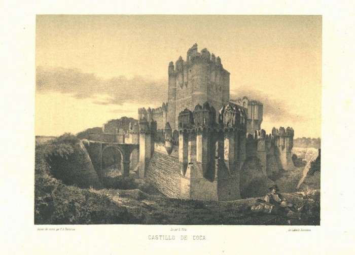 Castillo de Coca, 1865 год./ Parcerisa