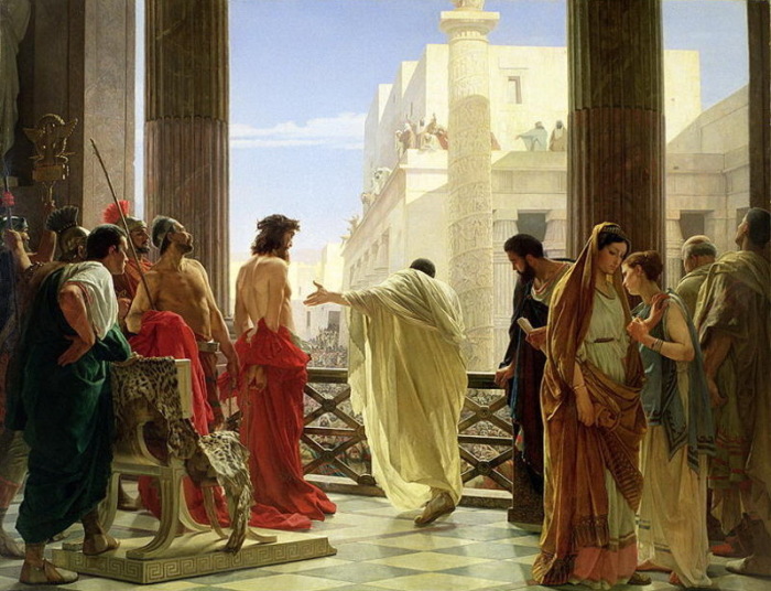 «Се человек». Пилат представляет Иисуса из Назарета жителям Иерусалима. Худ. Антонио Чизери