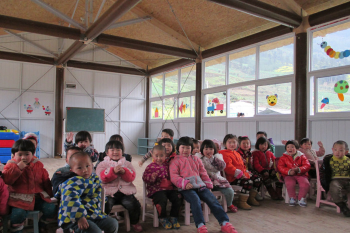 Бумажный детский сад в Сычуане (Китай). /Фото:shigerubanarchitects.com