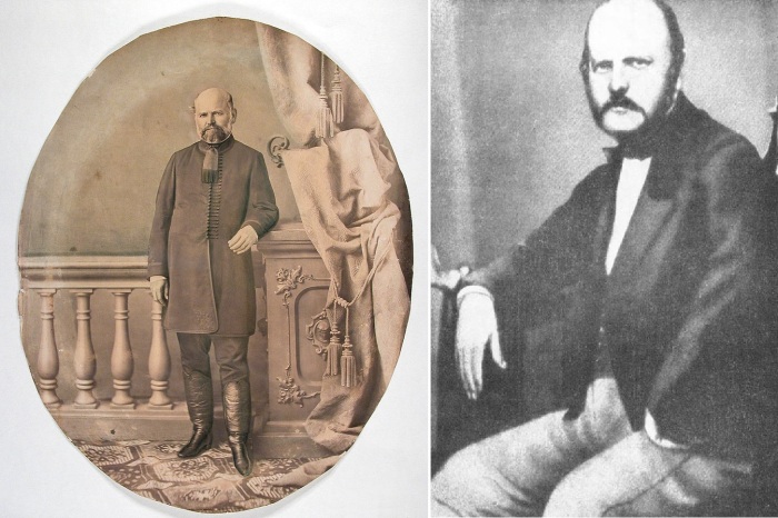 На фото слева последний прижизненный портрет врача.