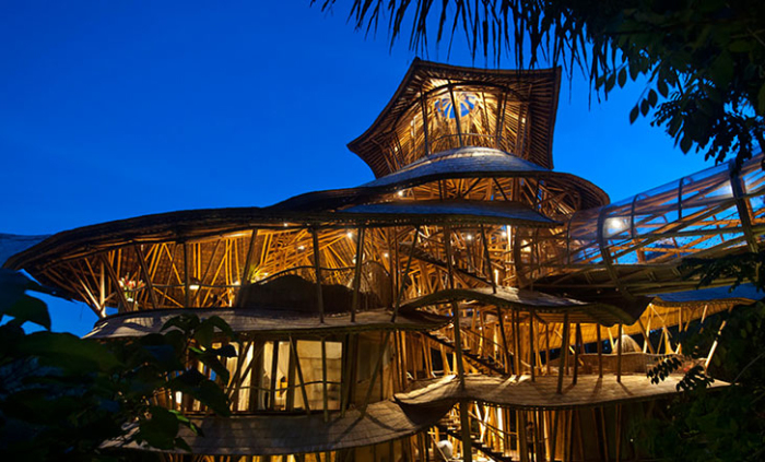 Бамбуковые дома шедевральны и идеальны для теплого климата. /Фото:boredpanda.com