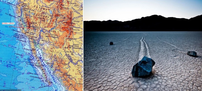 Долина Смерти расположены в Калифорнии.