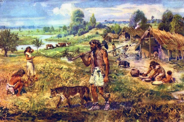 Так выглядело древнее поселение 11-12 тыс. лет назад.