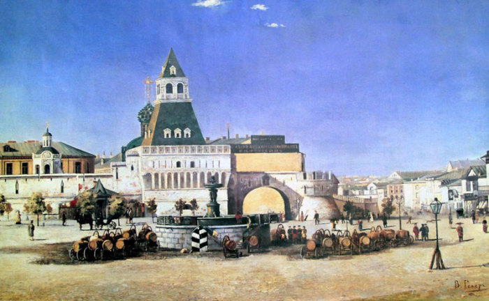 В. Гелер. Лубянская площадь. 1880 г.