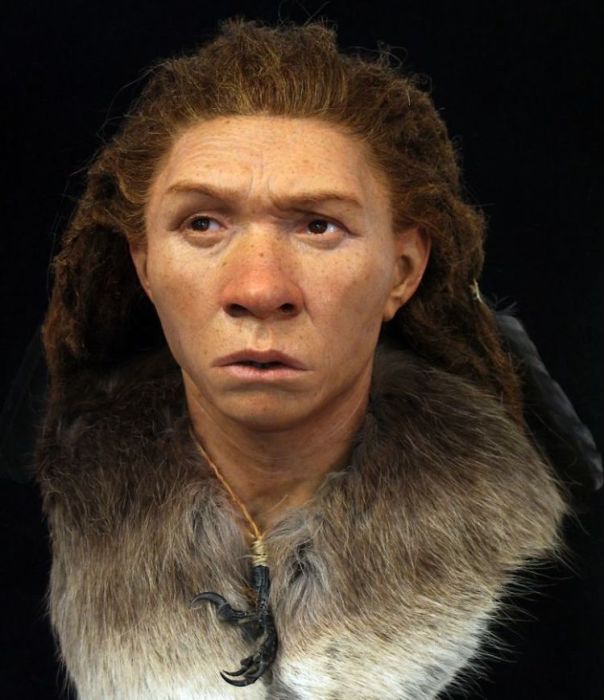 Неандертальская девушка, согласно исследованиям Нильссоа, выглядела именно так. /Фото^ Medielab Moesgaard