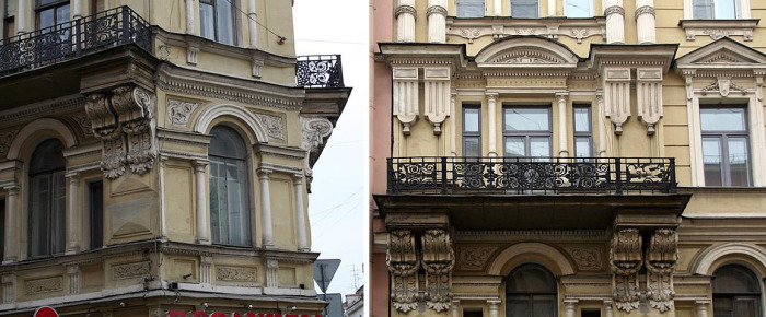 Фрагменты фасада. /Фото:citywalls.ru