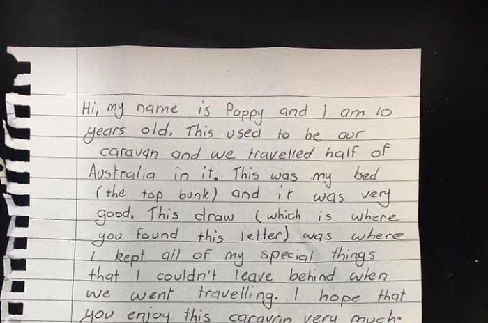 Письмо от неизвестной девочки лежало в выдвижном ящике комода. /Фото:Кирсти Дункан