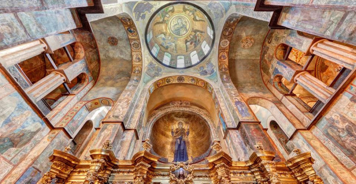 В Софийском Соборе сохранились 2 тысячи фресок, изначально же их было не менее 5 тысяч. /Фото:sau.org.ua