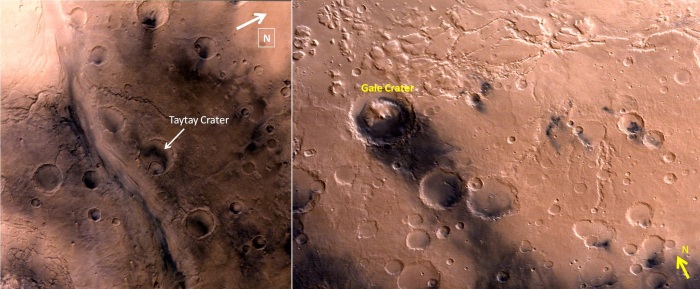 Марсианские кратеры.