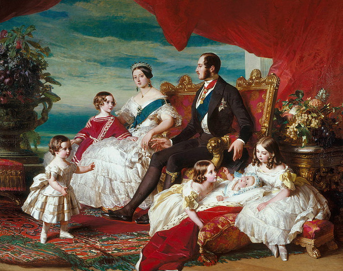Семья королевы Виктории на картине Винтерхальтера. Источник: commons.wikimedia.org