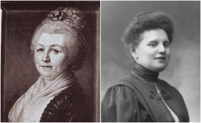 Мария Перекусихина, горничная Екатерины II, и Анна Демидова, прислуживавшая императрице Александре Федоровне