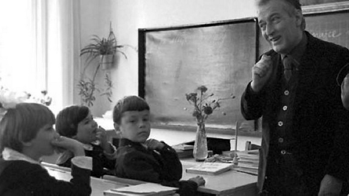 Джанни Родари в школе в СССР