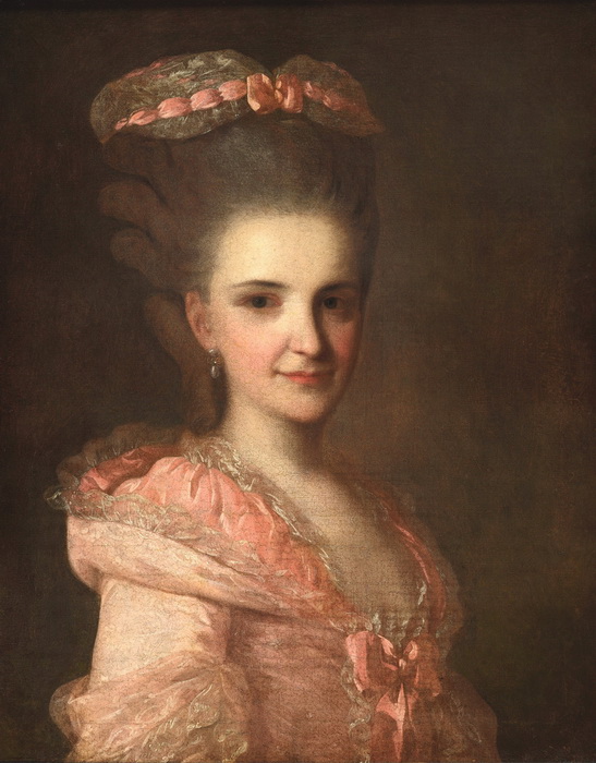 Ф.С. Рокотов. Портрет неизвестной в розовом платье