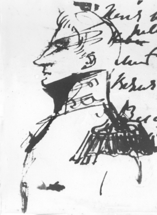Михаил Воронцов, изображенный рукой Пушкина