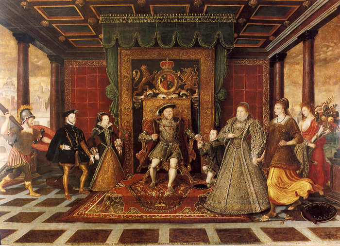 Неизвестный художник. Семья Генриха VIII. Аллегория тюдоровской преемственности